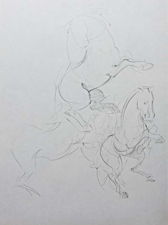 Horses from imagination